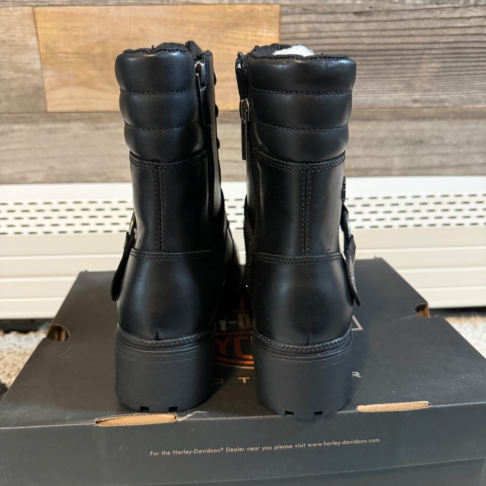 Harley-Davidson Tegan 6" Lace Harness Boots D84706 – Black – Women’s 10M – NEW - Picture 3 of 5